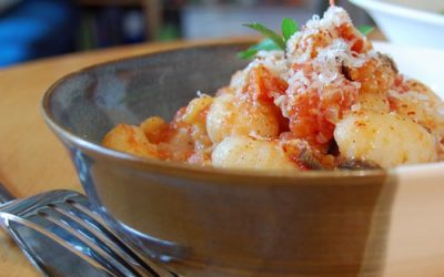 Rigatoni ou gnocchi à la sicilienne (sauce tomate à l’aubergine)