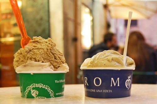Pour gourmands à Rome: dégustation de «gelati»