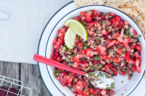 Salsa fraises & rhubarbe