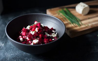 Salade de betteraves marinées au verjus