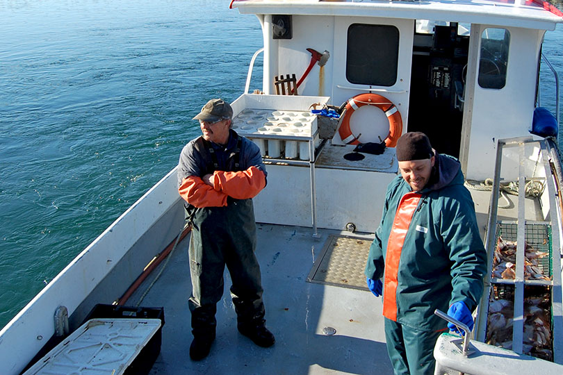 Kaven et Jeannot Aucoin, pêcheurs de homard