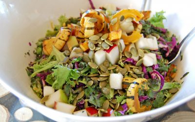 Salade à la courge Delicata rôtie