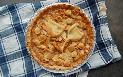 Tarte aux pommes et caramel au cidre et à l’érable